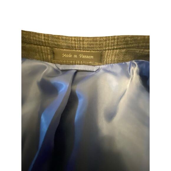 Chaps Ralph Lauren Two Button Gray Blazer Poly Blend Sport Coat Jacket Size 44R - Picture 9 of 16